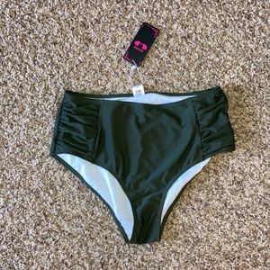 High waisted swim suit bottoms